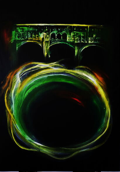 The Old Black Vortex  - a Paint Artowrk by Marco  Droghetti 
